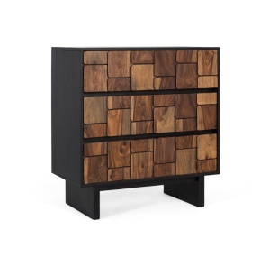 DULAP LIVING 80CM, COD 2283, LEMN DE MANGO, GINER Y COLOMER, STIL MODERN - Img 2