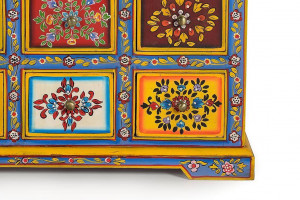 DULAP LIVING BERRY 70CM, MULTICOLOR, LEMN DE MANGO SI MDF, GINER Y COLOMER - Img 5