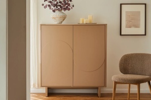 DULAP LIVING SAVOY 130CM, 3D, REALIZAT DIN MDF SI PLACA CERAMICA, CULOARE TRAVERTIN, ARTIM GROUP SELECTION - Img 6