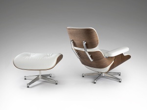 EAMES ALB, FORMAT DIN FOTOLIU+ TABURET, PIELE, FURNIR CURBAT SI METAL, DESIGN MODERN, SCHULLER - Img 5