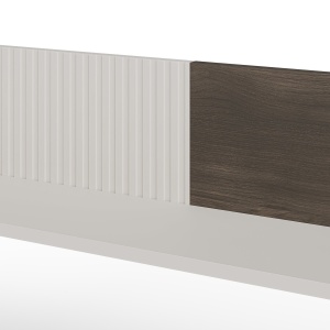ETAJERA RANDOM 2 P-2, 180 CM, CASMIR/NUC/NEGRU, DIN MDF FURNIRUIT, POLIPROPILENA SI METAL, STIL MODERN - Img 4