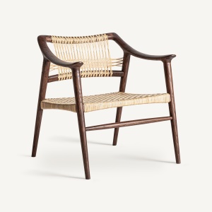 FOTOLIU BUER 35159 , MARO SI NATURAL, CONFECTIONAT DIN LEMN DE FRASIN SI RATTAN, STIL BOHO