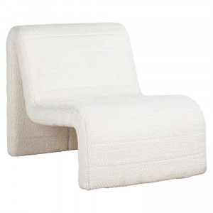 FOTOLIU CONFORTABIL KELLY, ALB, TAPITERIE CHENILLE, STIL MODERN, RICHMOND INTERIORS