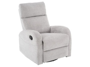 FOTOLIU CONFORTABIL RECLINER SI FUNCTIE DE PIVOTARE, OLIMP, RAVEN GRI DESCHIS 06, TAPITERIE DIN TEXTIL, STIL MODERN - Img 1