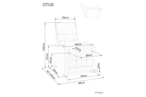 FOTOLIU CONFORTABIL STIL OTUS, BEJ 34, TAPITERIE DIN STOFA BREGO, CU FUNCTIE DE RABATARE, STIL MODERN - Img 3