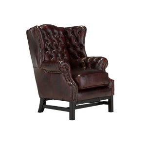 FOTOLIU DE LUX CHESTERFIELD KINGFIELDS, DIN PIELE NATURALA, CULOARE ROSU, ARTIM SELECTION - Img 7