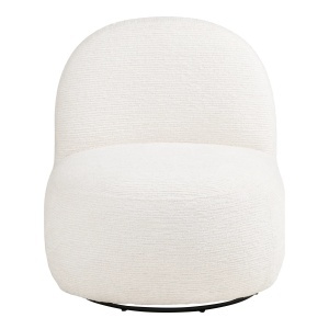 FOTOLIU DE RELAXARE ROTATIV MILO, DIN METAL SI TEXTIL, CULOARE ALB, HOUSE NORDIC - Img 3