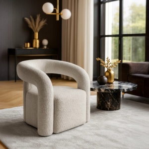FOTOLIU DEOSEBIT, INDIVIDUAL, ARTIM MEBLE, REALIZAT DIN MATERIAL TEXTIL BOUCLE GRI, STIL MODERN