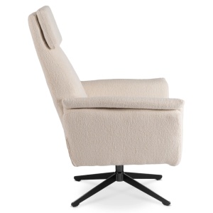 FOTOLIU DEOSEBIT PIVOTANT, ARTIM MEBLE, REALIZAT DIN MATERIAL BOUCLE BEJ, STIL MODERN - Img 3