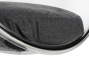 FOTOLIU EXCLUSIVIST BUBBLE STAND, GRI INCHIS/TRANSPARENT/CROM, DIN ACRIL SI CASMIR, STIL MODERN - Img 2