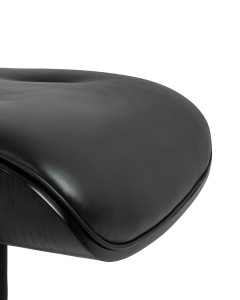 FOTOLIU EXCLUSIVIST LOUNGE HM NEGRU, PIELE NATURALA ITALIANA SI LEMN DE FRASIN, STIL EAMES - Img 6