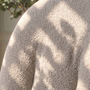 FOTOLIU LIVING ROTATIV SONNY, REALIZAT DIN METAL SI TEXTIL BOUCLE, CULOARE GRI/AURIU, ARTIM MEBLE - Img 5