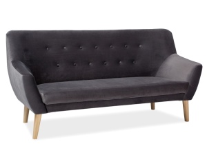 FOTOLIU NORDIC 3, GRI BLUVEL 14/FAG, TAPITERIE DIN CATIFEA SI PICIOARE DIN LEMN