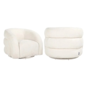 FOTOLIU PIVOTANT ARCUS, UNICORN 02 ALB, S5145, TAPITERIE BOUCLE, STIL MODERN - Img 1