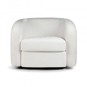 FOTOLIU PIVOTANT DUFFY, ALB, TAPITERIE DIN TEXTIL, STIL MODERN - Img 2