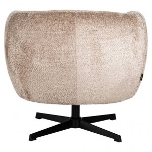 FOTOLIU PIVOTANT ESTELLE, BEJ/NEGRU, TAPITERIE CHENILLE SI PICIOR DIN METAL, STIL MODERN, RICHMOND INTERIORS - Img 2