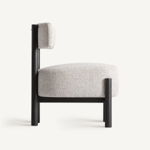 FOTOLIU SINDHU, REALIZAT DIN LEMN DE FRASIN SI TEXTIL, CULOARE BEJ/GRI, REALIZAT MANUAL, VICAL HOME - Img 3