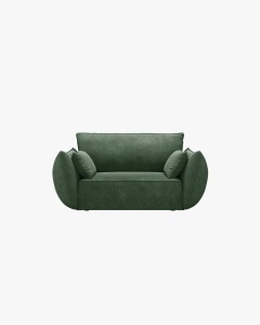 FOTOLIU SPATIOS SI CONFORTABIL KAELLE, 128X110 CM, VERDE SMARALD, CU TAPITERIE DIN TEXTIL CHENILLE OVER THE HORIZON, MICADONI