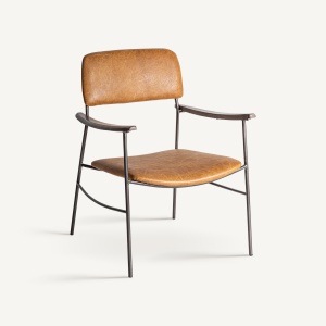 FOTOLIU WAKY 34484, MARO, CONFECTIONAT DIN LEMN DE CAUCIUC, METAL SI PIELE, STIL MODERN