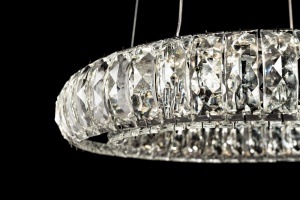 Kryształowa Lampa Sufitowa LED APP1040-CP + pilot - Img 4