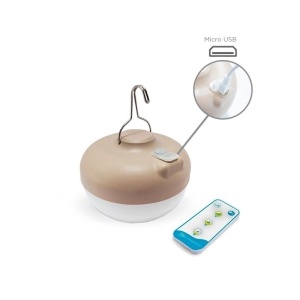 LAMPA DE PODEA OKINAWA, CONFECTIONATA DIN BAMBUS, CU TELECOMANDA INCLUSA - Img 3
