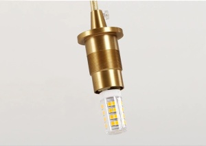 Lampă de tavan din cristal neagra APP588-3CPR - Img 3
