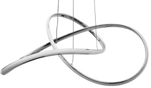 Lampă de tavan Inel suspendat LED moderna + telecomandă APP393-CP Chrome - Img 2