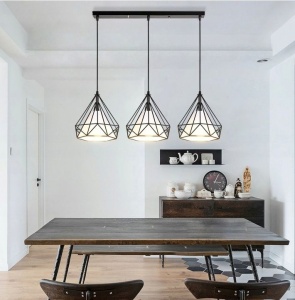 LAMPA DE TAVAN SUSPENDABILA IN STIL LOFT BELLO 3x E27 - Img 4