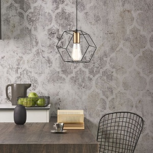 Lampă suspendată APP1131-1CP Black/gold - Img 3