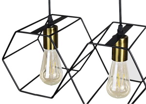 Lampă suspendată APP1132-3CP Black Gold - Img 2