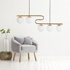 Lampă suspendată APP1599-5CP Gold - Img 4