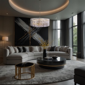 Lampă suspendată Cristal APP1779-CP 60CM Gold - Img 3