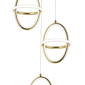 Lampă suspendată LED G064-3CPR Gold - Img 4