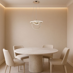 Lampă suspendată LED G066-CP Gold - Img 3