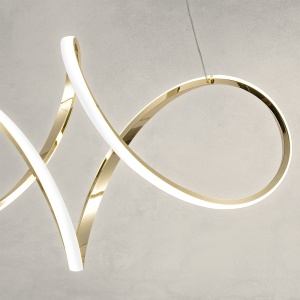 Lampă suspendată LED G081-1CP Gold - Img 4