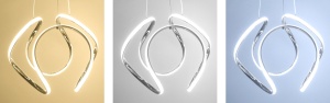Lampă suspendată modernă de tavan LED + TELECOMANDA CHROME APP385-CP - Img 4