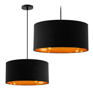 Lampă suspendată Negru Auriu 40cm APP620-1CP - Img 1