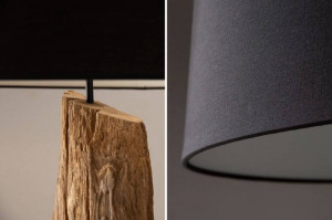 LAMPADAR, BARRACUDA, 177CM, COD 41043, DIN LEMN SI BUMBAC - Img 4
