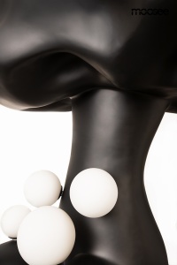 LAMPADAR HUMAN IN THE CLOUDS, NEGRU, CONFECTIONAT METAL SI FIBRA DE STICLA, STIL MODERN - Img 4