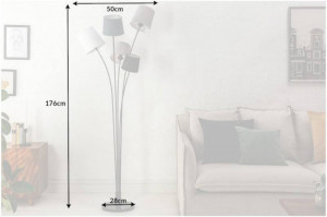 LAMPADAR, LEVELS MULTICOLOR, 176CM, DIN METAL SI IN, COD 40745 - Img 7