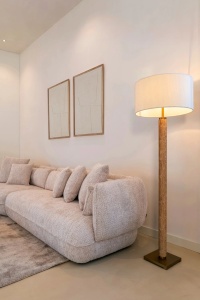 LAMPADAR LOREN, 166 CM, CREM/AURIU, DIN MARMURA SI METAL, RICHMOND INTERIORS - Img 4