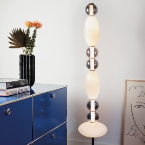 LAMPADAR LUMIERE PT, ALB, DIN METAL, STIL MODERN - Img 2
