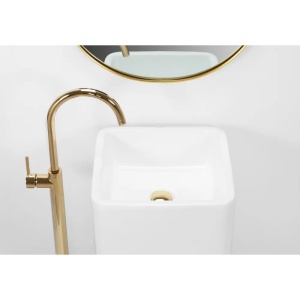 LAVOAR FREESTANDING HOLLY, 85 CM, ALB, DIN CERAMICA, CALITATE SUPERIOARA - Img 6