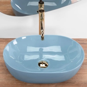 LAVOAR PE BLAT LISA L. BLUE, CONFECTIONAT DIN CERAMICA, CALITATE SUPERIOARA - Img 5