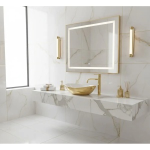 LAVOAR PE BLATBASARO SOFIA 41 CM, ALB/AURIU, DIN CERAMICA, CALITATE SUPERIOARA, REA - Img 4