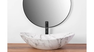 LAVOAR REA ROYAL, STATUARIO, EFECT DE MARMURA ALBA MATA, 60,5 CM, DIN CERAMICA, CALITATE SUPERIOARA - Img 2