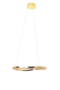 LUSTRA ANILLO 60, AURIE, CONFECTIONATA DIN METAL SI ALUMINIU, STIL MODERN - Img 3