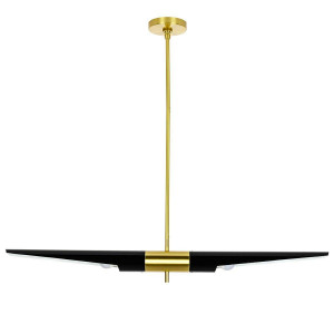 LUSTRA APOLLO 1, NEGRU/AURIU, DIN METAL, STIL MODERN