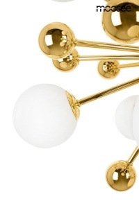 LUSTRA AURELIA GOLD, CONFECTIONATA DIN METAL SI STICLA, STIL MODERN - Img 2