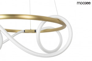 LUSTRA LED EXCLUSIVISTA 60CM, SERPIENTE, CONFECTIONATA DIN METAL SI LED, STIL MODERN - Img 3